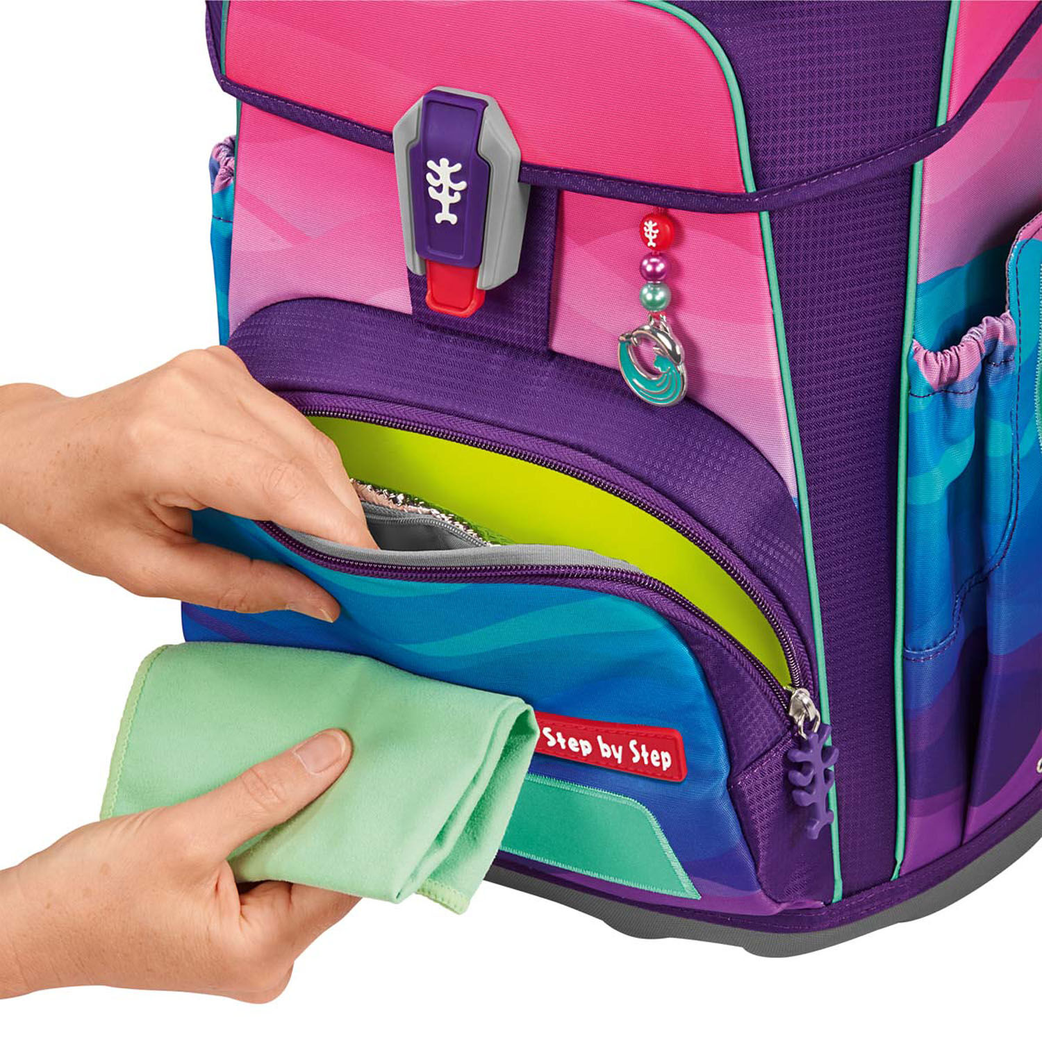 Step by Step CLOUD OCEAN Schulranzen-Set, 5-teilig Dolphin Lana