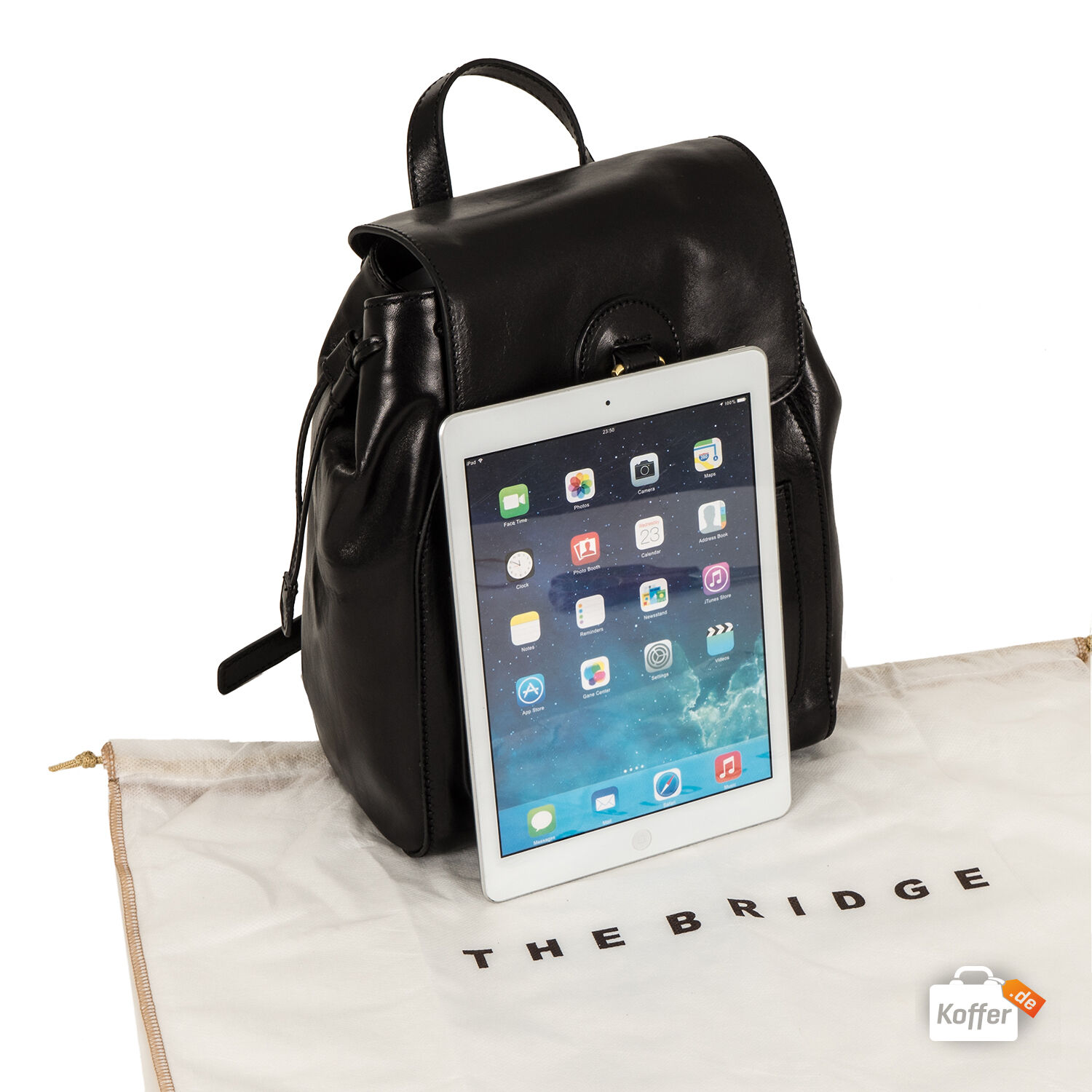 The Bridge Santacroce Rucksack red currant/gold The Bridge Santacroce Rucksack red currant/gold