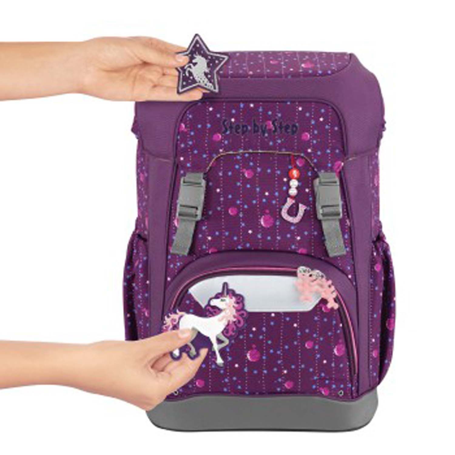 Step by Step GIANT Schulranzen-Set, 5-teilig Dreamy Unicorn Nuala