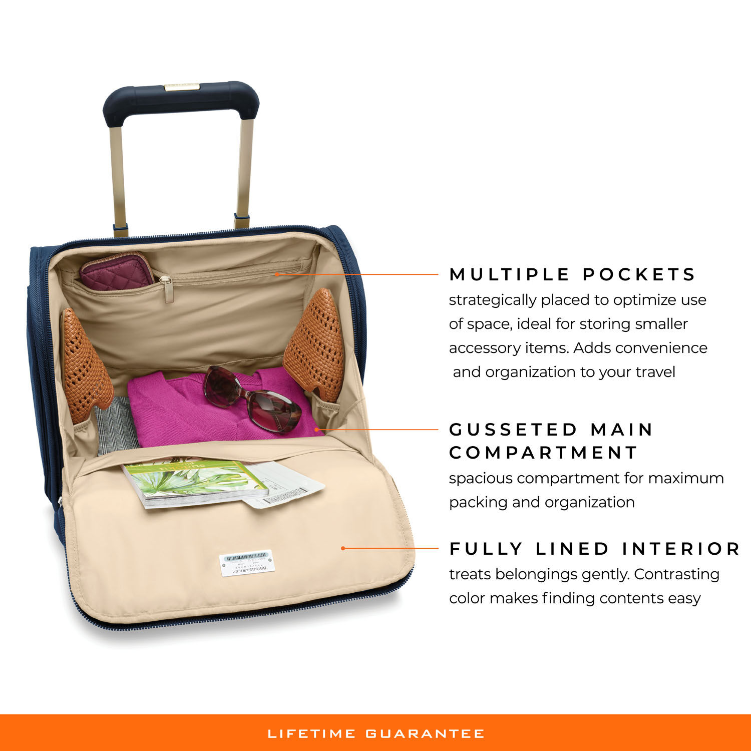 Briggs & Riley Baseline Cabin Spinner Navy Briggs & Riley Baseline Cabin Spinner Navy