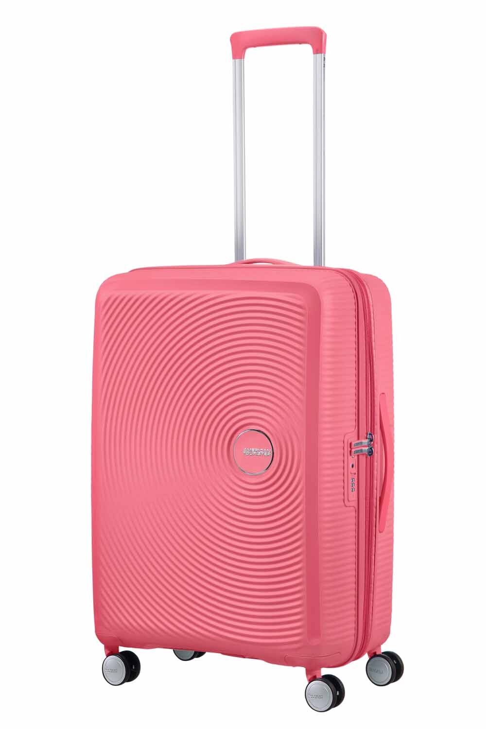 American Tourister Soundbox Trolley M 4R 67cm, erweiterbar Sun Kissed Coral