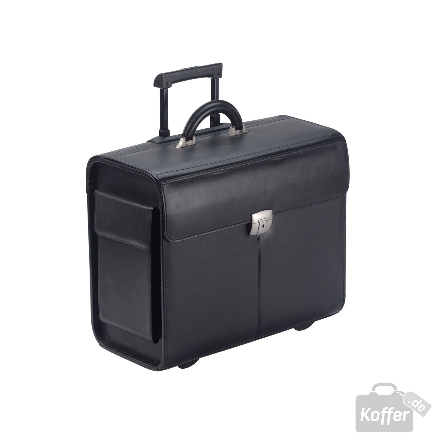 Dermata Leder Pilotenkoffer auf Rollen 1008N Dermata Leder Pilotenkoffer auf Rollen 1008N