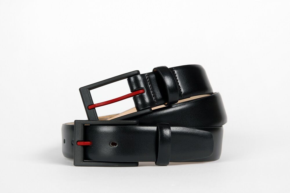 Flyerbelt Security Metallfreier Gürtel 125 cm -Mit dem roten Dorn Schwarz Flyerbelt Security Metallfreier Gürtel 125 cm -Mit dem roten Dorn Schwarz