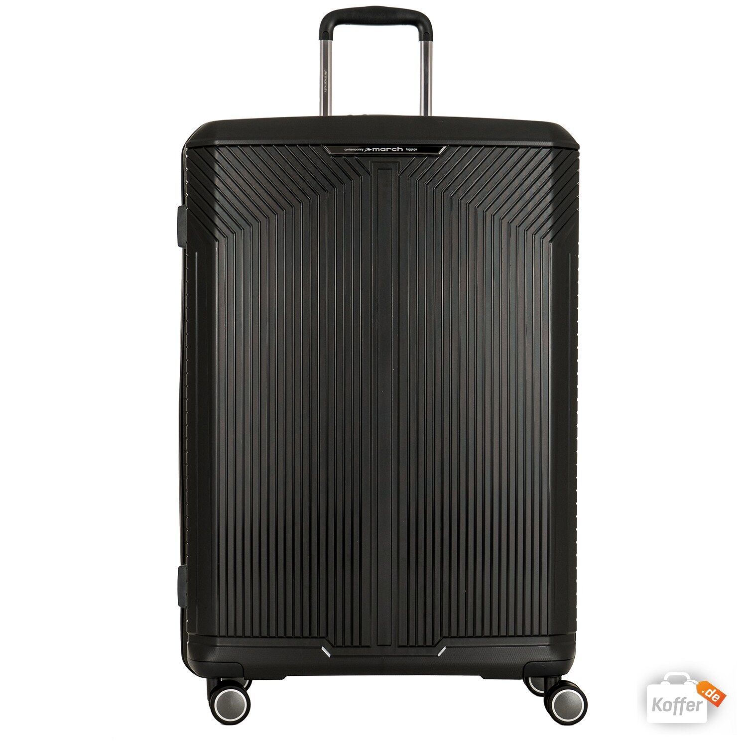 March fjord Koffer-Set L-M-S, 4-Rollen black metal