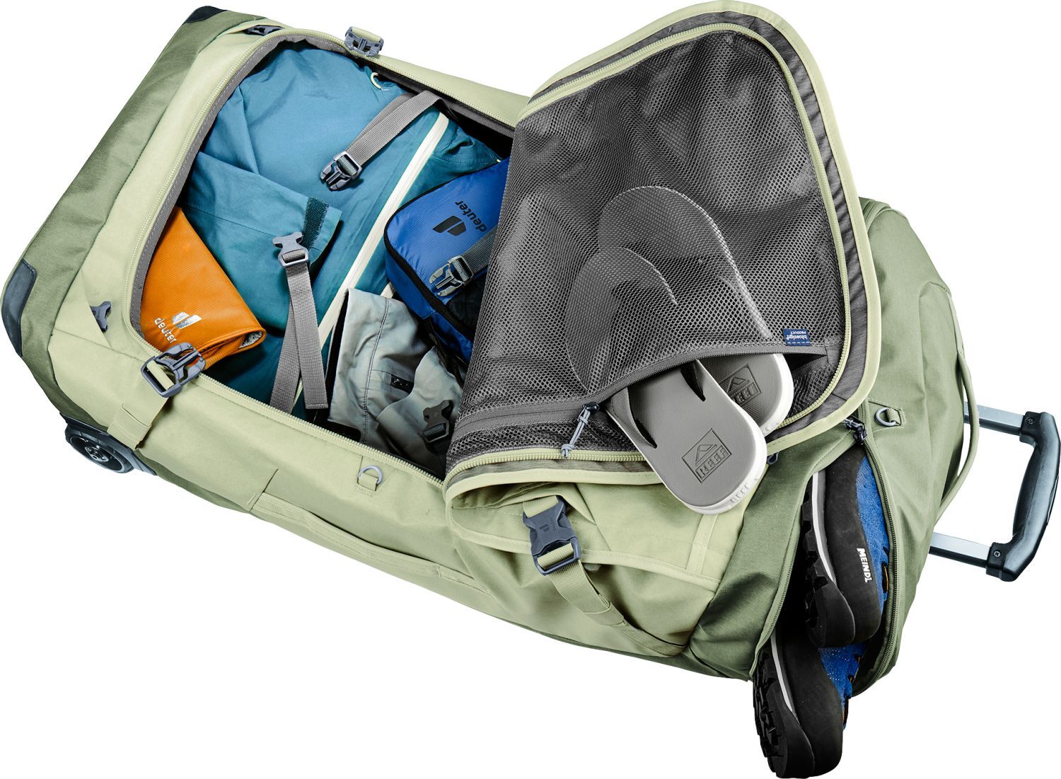 Deuter Duffel Pro Movo 90 Reisetasche auf Rollen Mineral-Grove