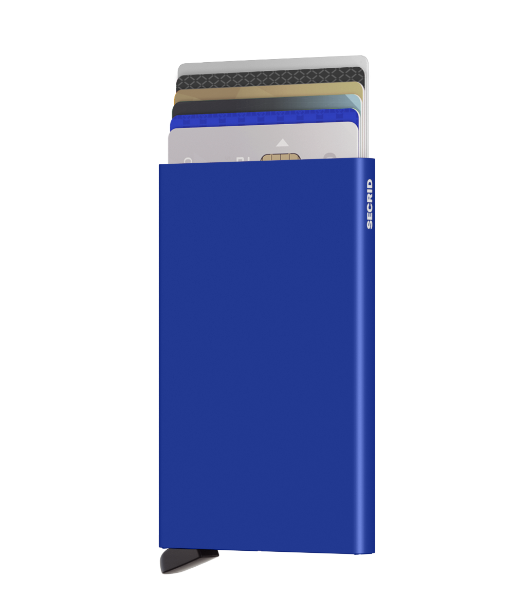 Secrid Cardprotector aus Aluminium C-Blue