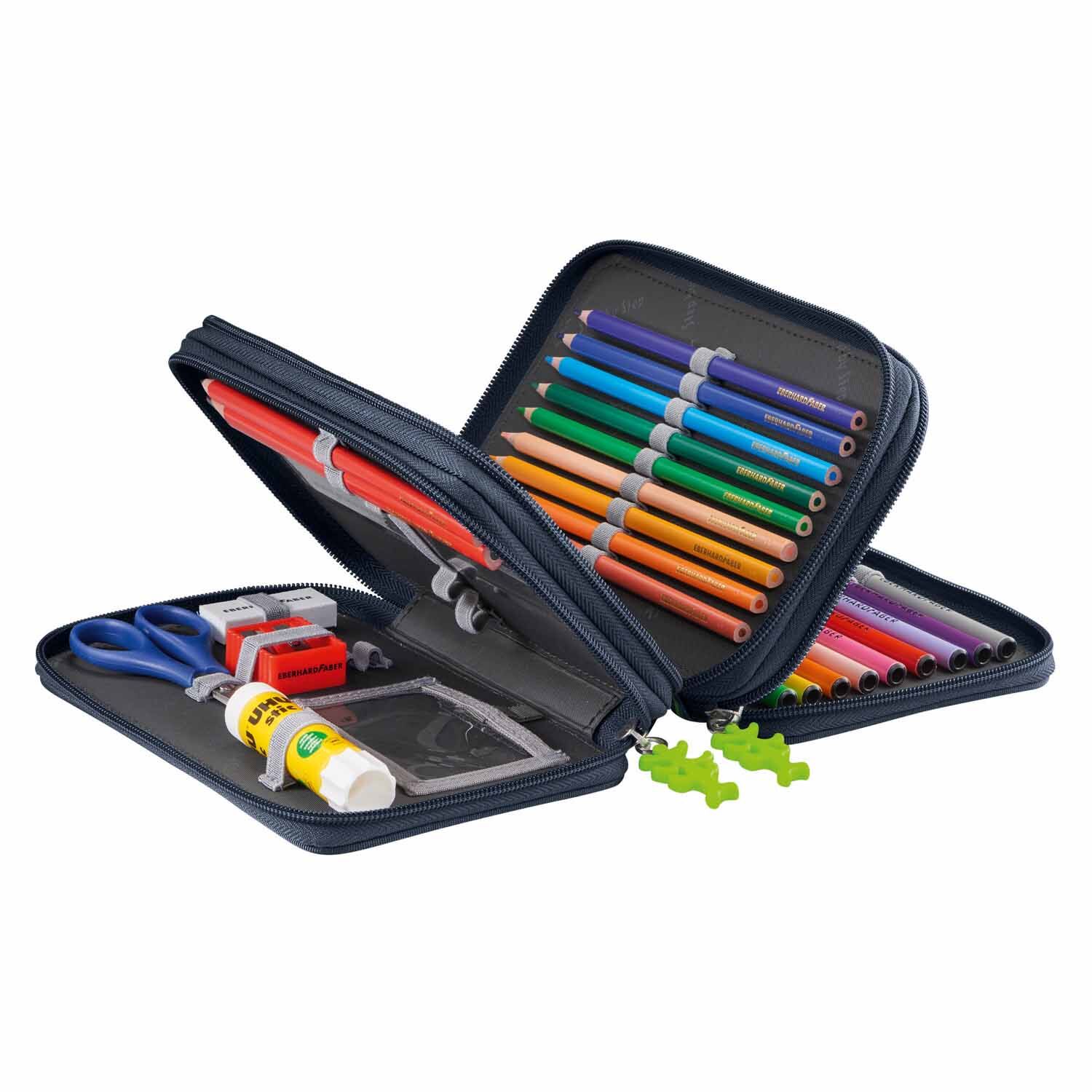 Step by Step Schulzubehör XXL-Mäppchen, Drei Fächer Wild T-Rex Taro