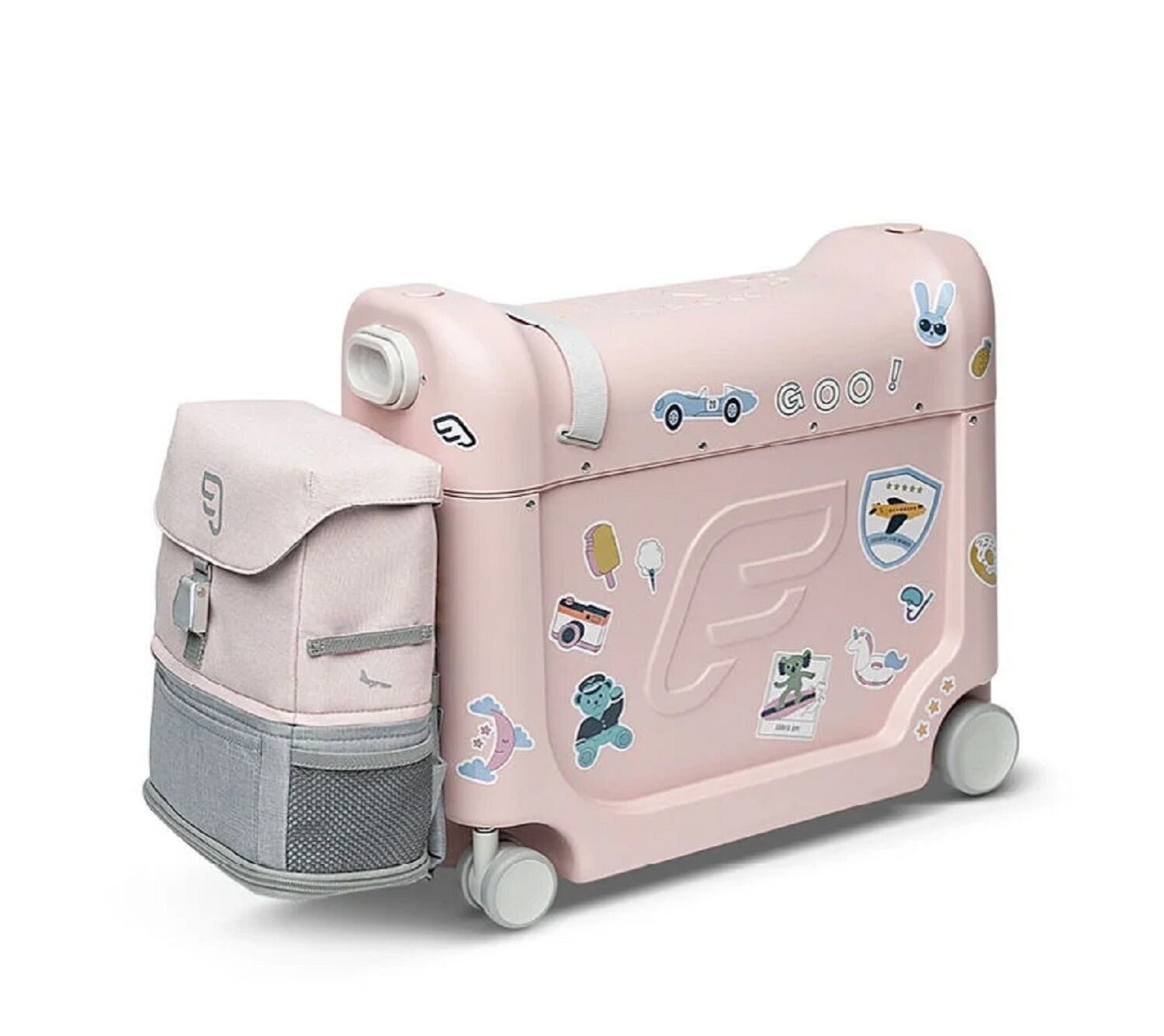 Stokke® JetKids™ BedBox™ + Crew BackPack™-Reiseset Pink / Pink