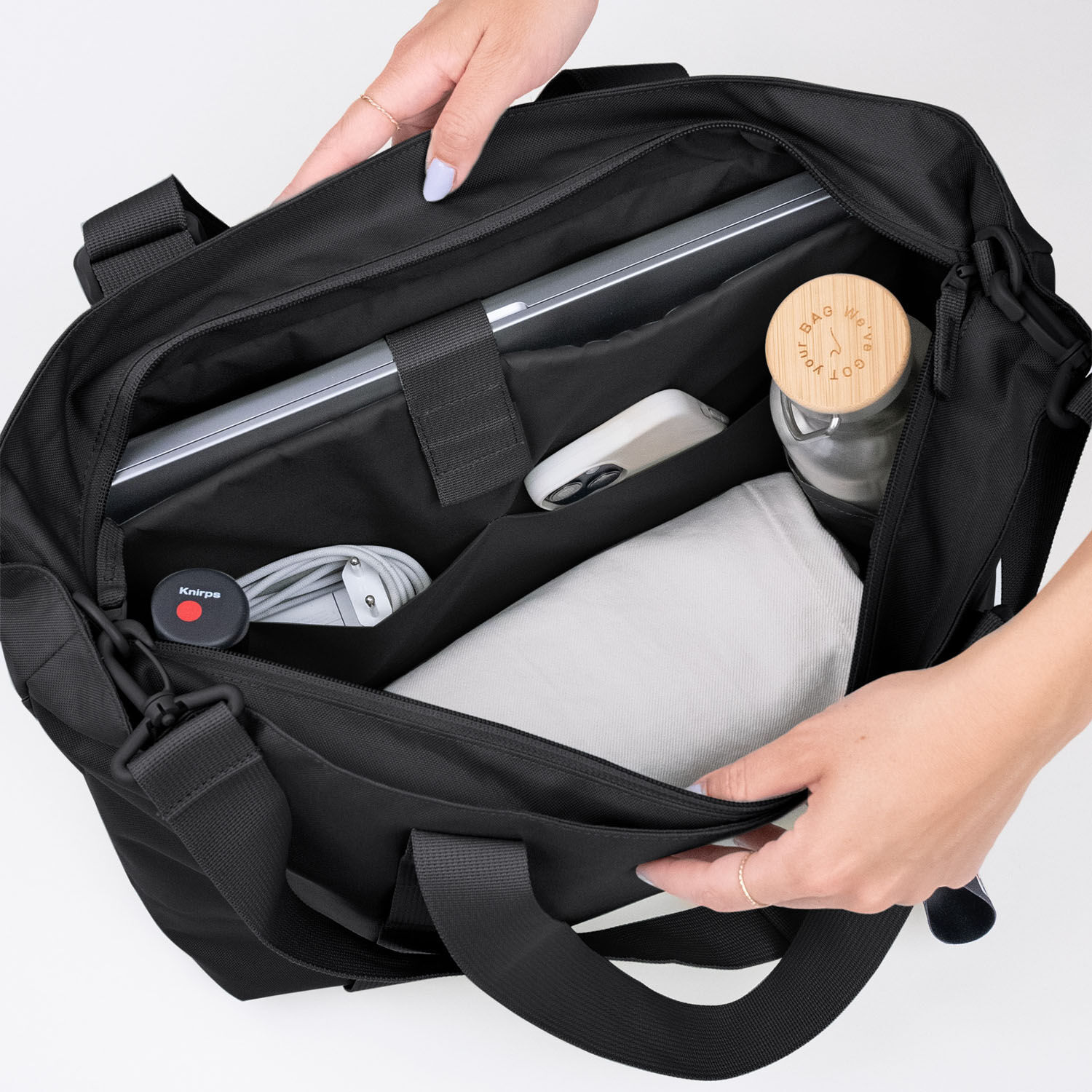 GOT BAG Shopper Tote Bag Medium black monochrome