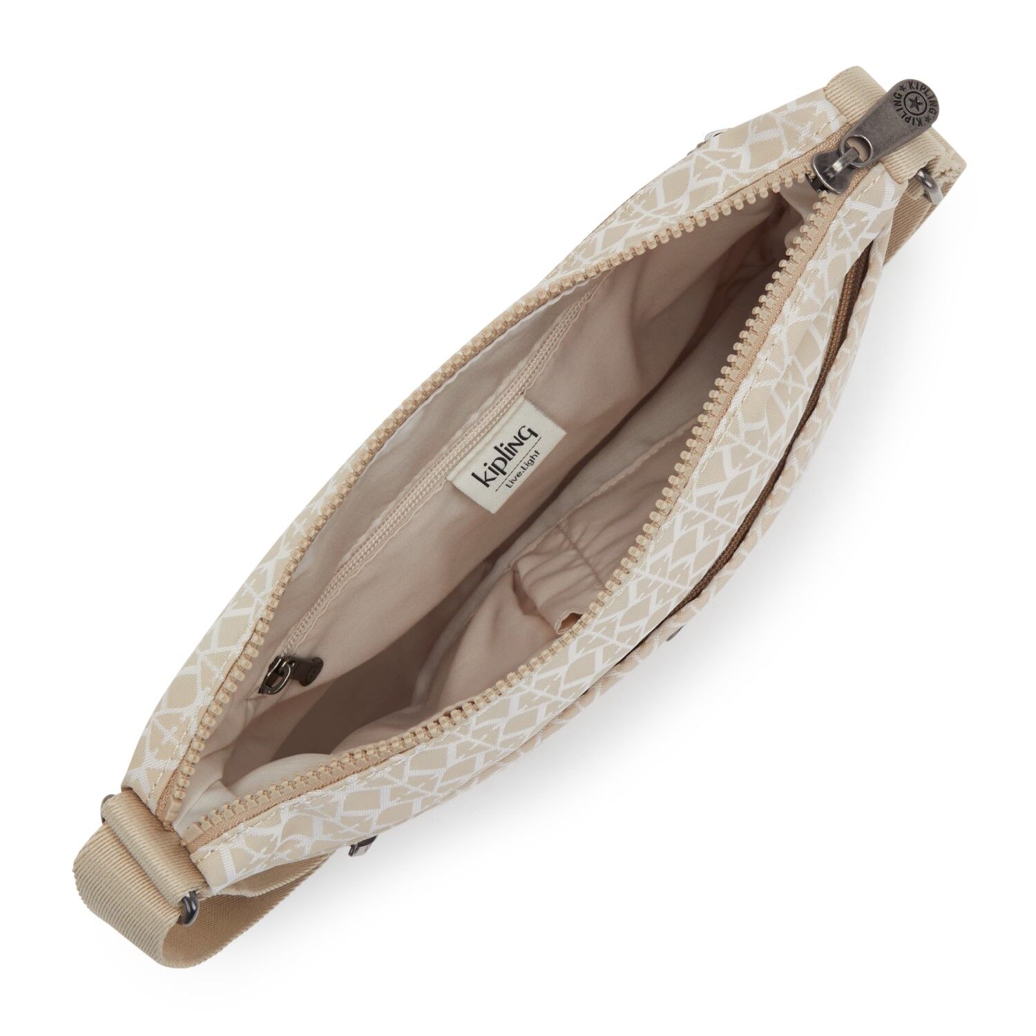 Kipling Arto Schultertasche Quertasche Signature Beige