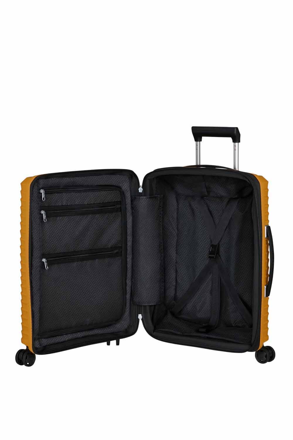 Samsonite Upscape Trolley mit 4 Rollen erweiterbar 55cm + GRATIS HOTELGUTSCHEIN Gelb Samsonite Upscape Trolley mit 4 Rollen erweiterbar 55cm + GRATIS HOTELGUTSCHEIN Gelb
