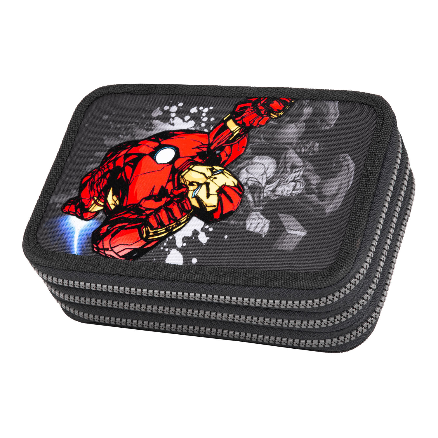 McNeill Schulzubehör CoolPack Etui gefüllt, 3-Zip -Kollektion Disney Marvel AVENGERS