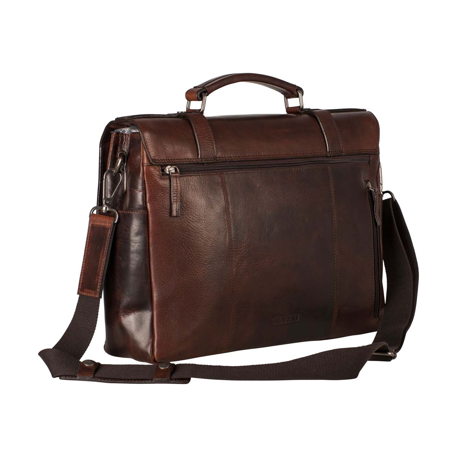 Leonhard Heyden Roma Leder-Aktenmappe 2-Fächer mit Laptopfach 15" Braun Leonhard Heyden Roma Leder-Aktenmappe 2-Fächer mit Laptopfach 15" Braun