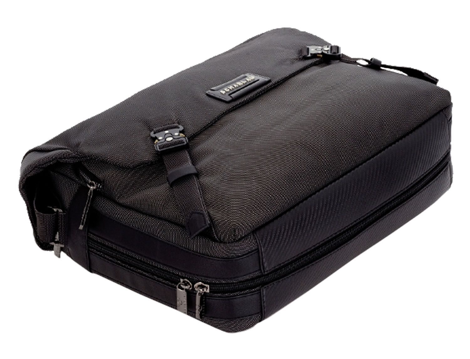 SCHARLAU First Class Air Force One, Messenger Bag mit 15,6" Laptopfach Anthracite