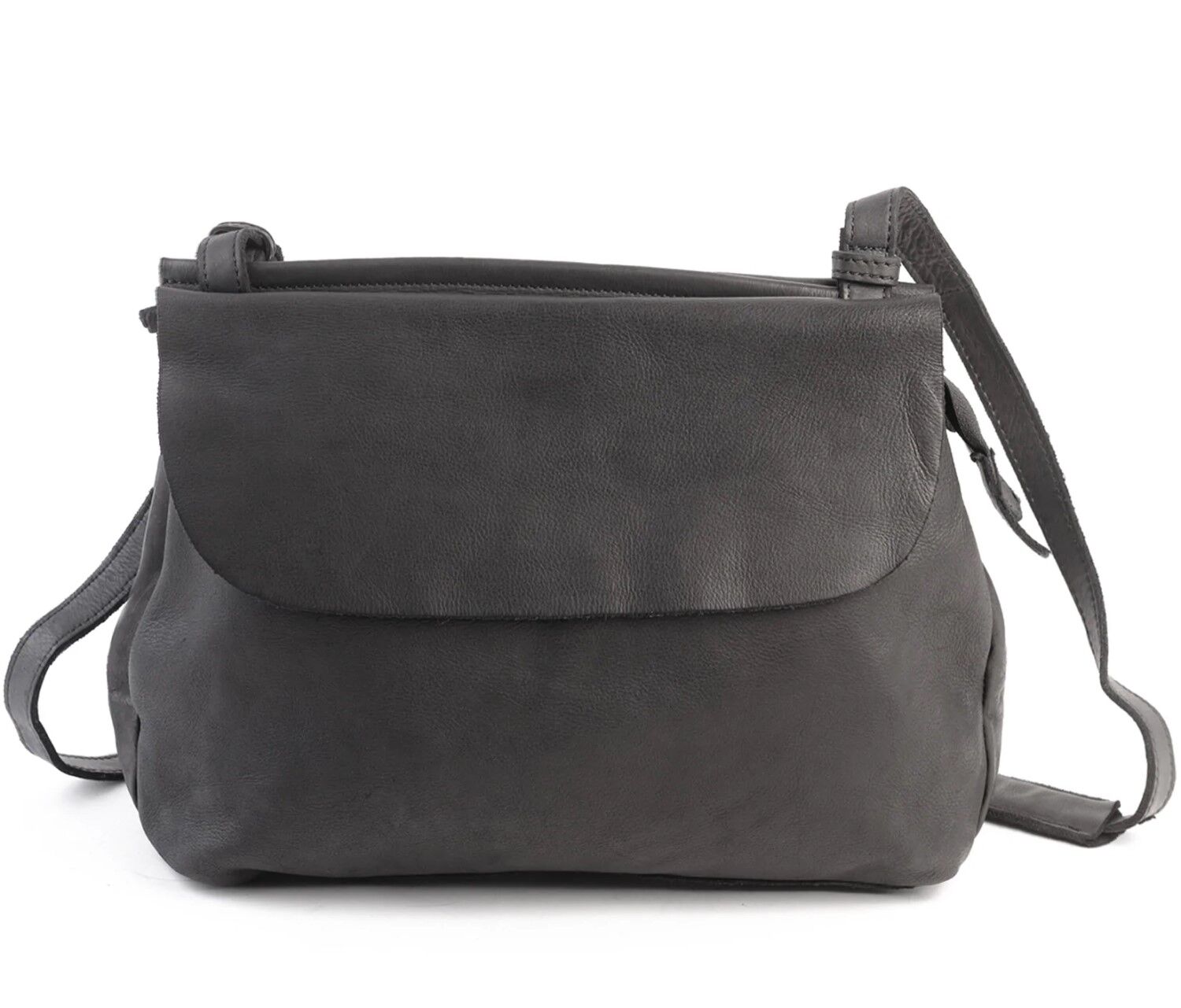 Harold's Submarine Schultertasche mit Überschlag L schwarz