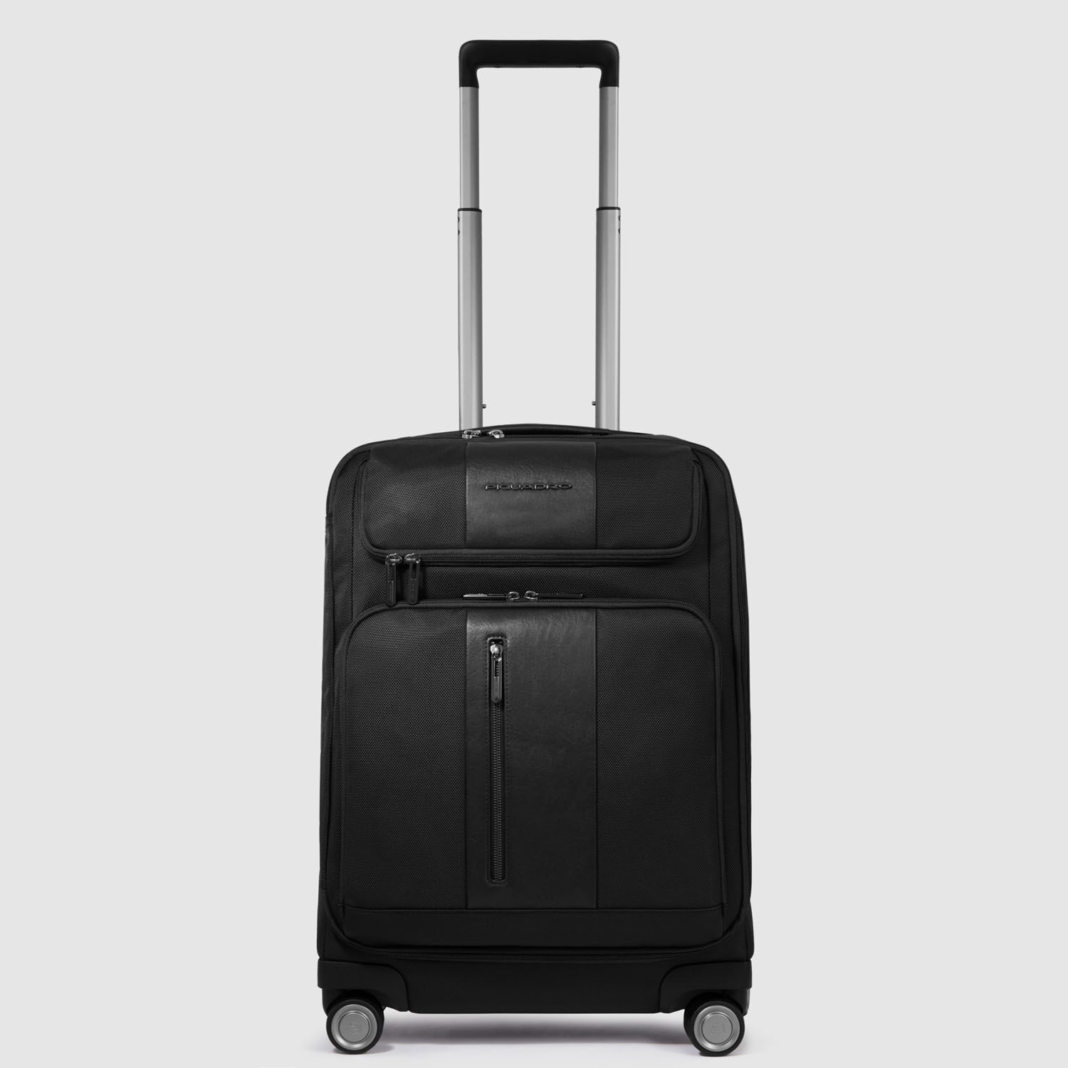 Piquadro Brief 4-Rollen Laptop-Trolley Koffer in Handgepäckgröße Schwarz Piquadro Brief 4-Rollen Laptop-Trolley Koffer in Handgepäckgröße Schwarz