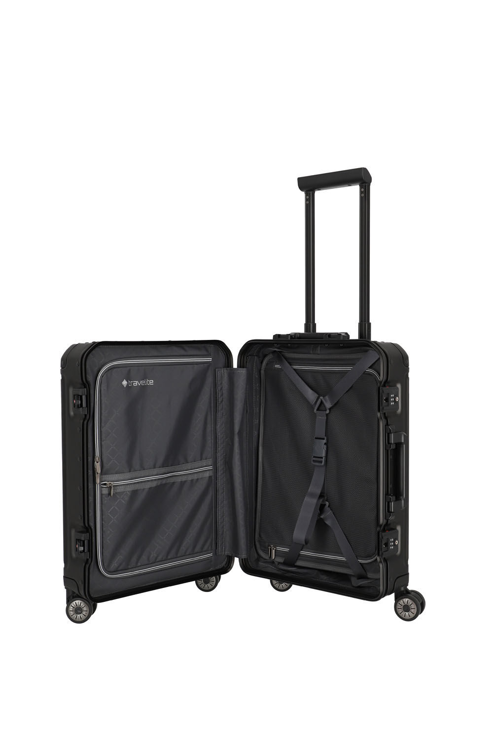 Travelite Next Trolley S 4-Rad Schwarz