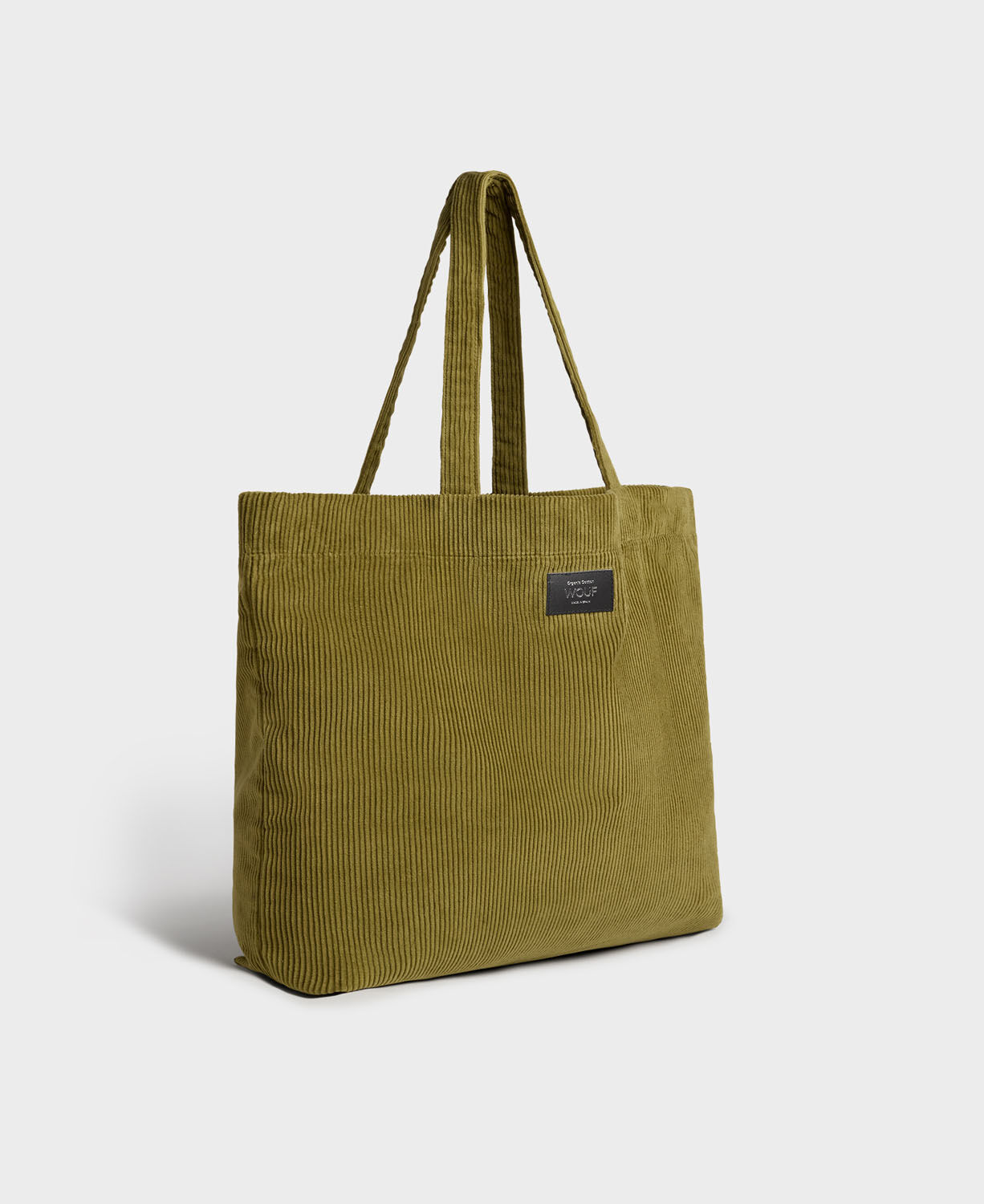 Wouf Corduroy Collection Tote Bag Olive