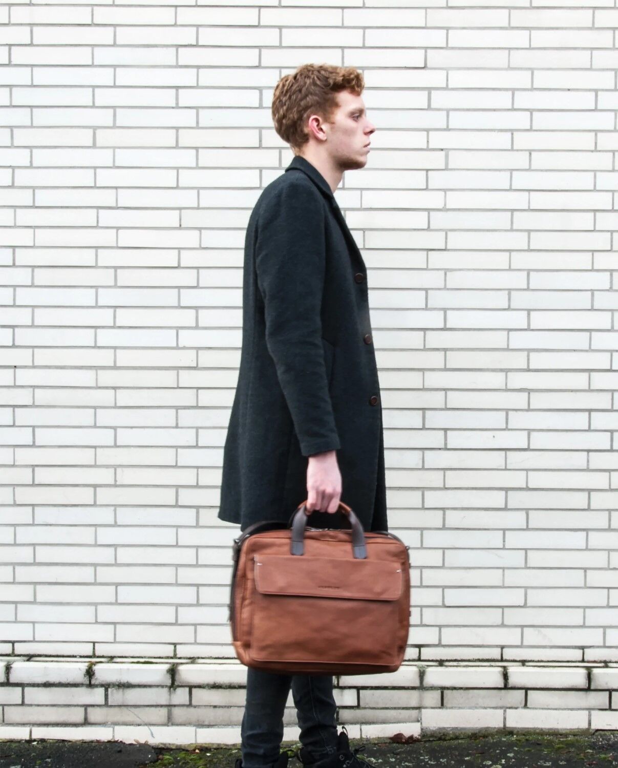 Harold's Ivy Lane Notebook Businessbag Large cognac