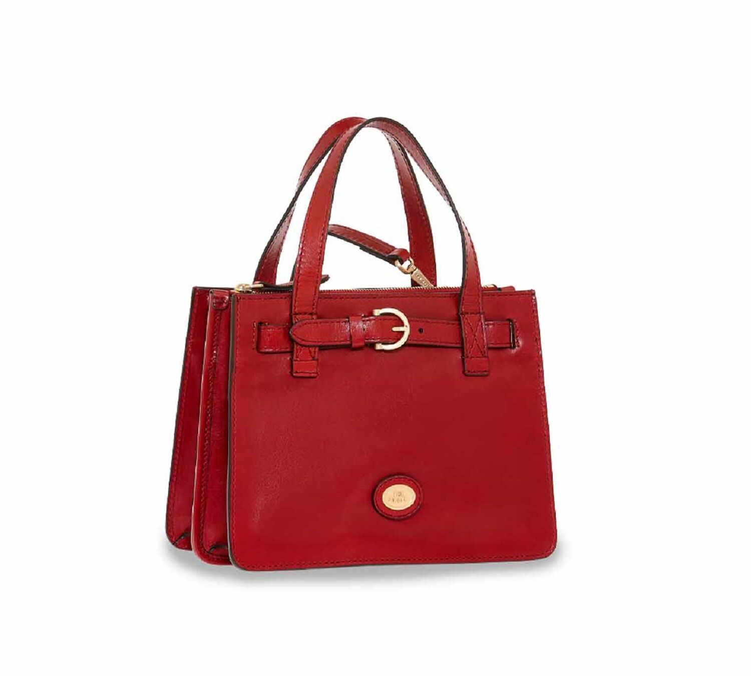 The Bridge Biba Tasche mit Doppelfunktion Ribes-Rot/Gold