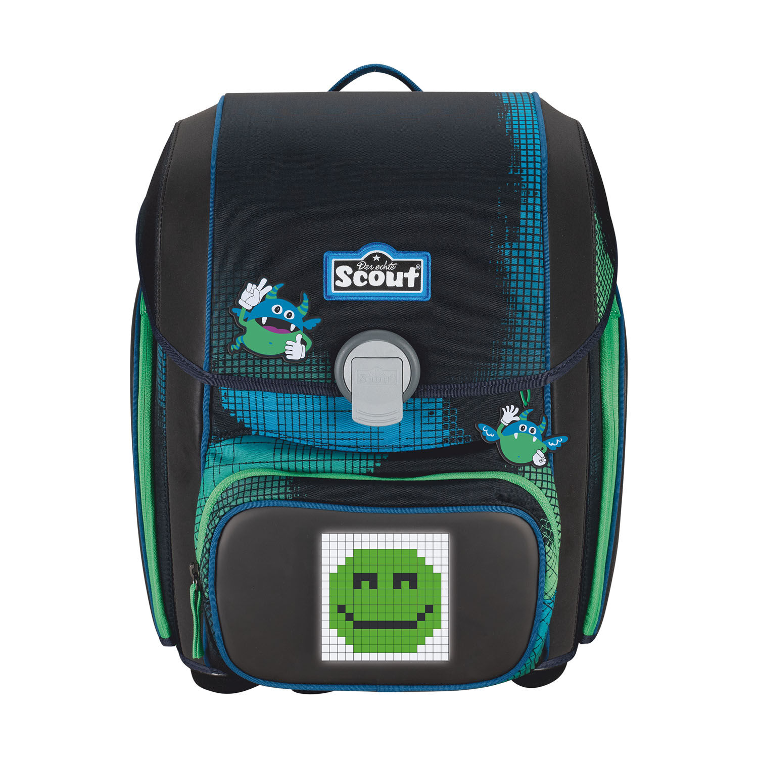 Scout Genius Set Movie Star, Schulranzen-Set 5-teilig Blue Pixel