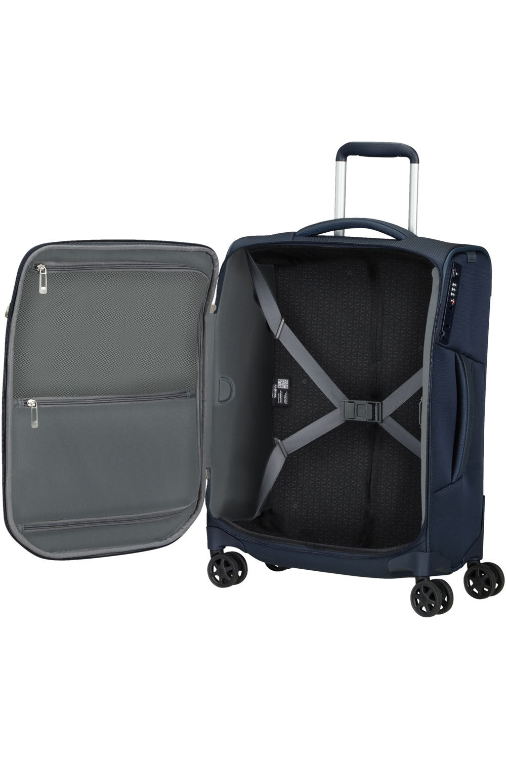 Samsonite Respark Trolley mit 4 Rollen 55cm Strict + GRATIS HOTELGUTSCHEIN Midnight Blue