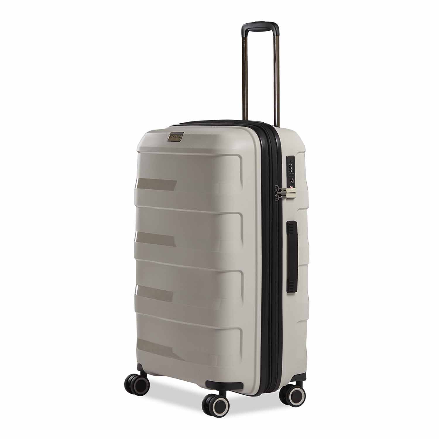 Stratic Straw + Hartschalen-Koffer M, erweiterbar beige