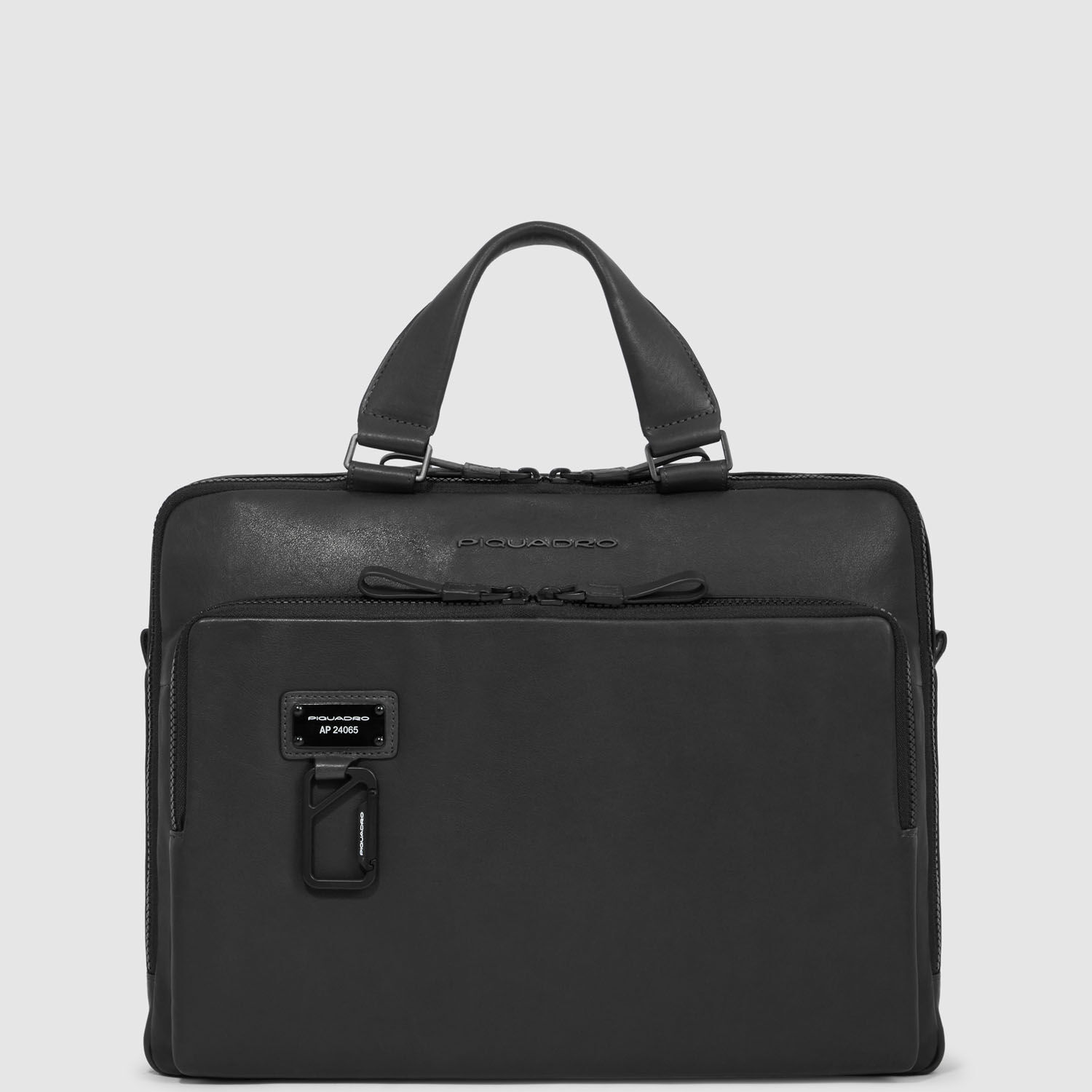 Piquadro Harper Leder-Laptoptasche 14" mit iPad®Pro12,9"-Fach Schwarz