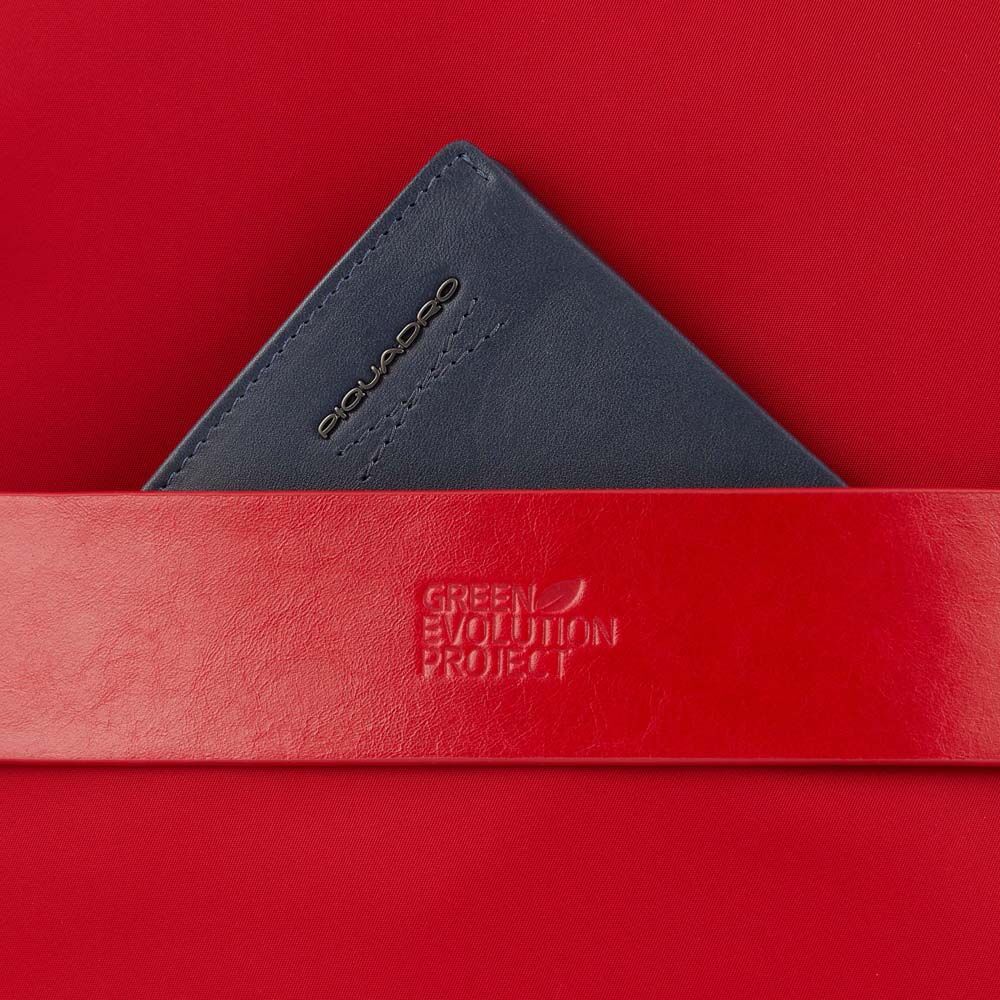 Piquadro PQ-RY Laptoprucksack 13" aus rezykliertem Stoff Rot