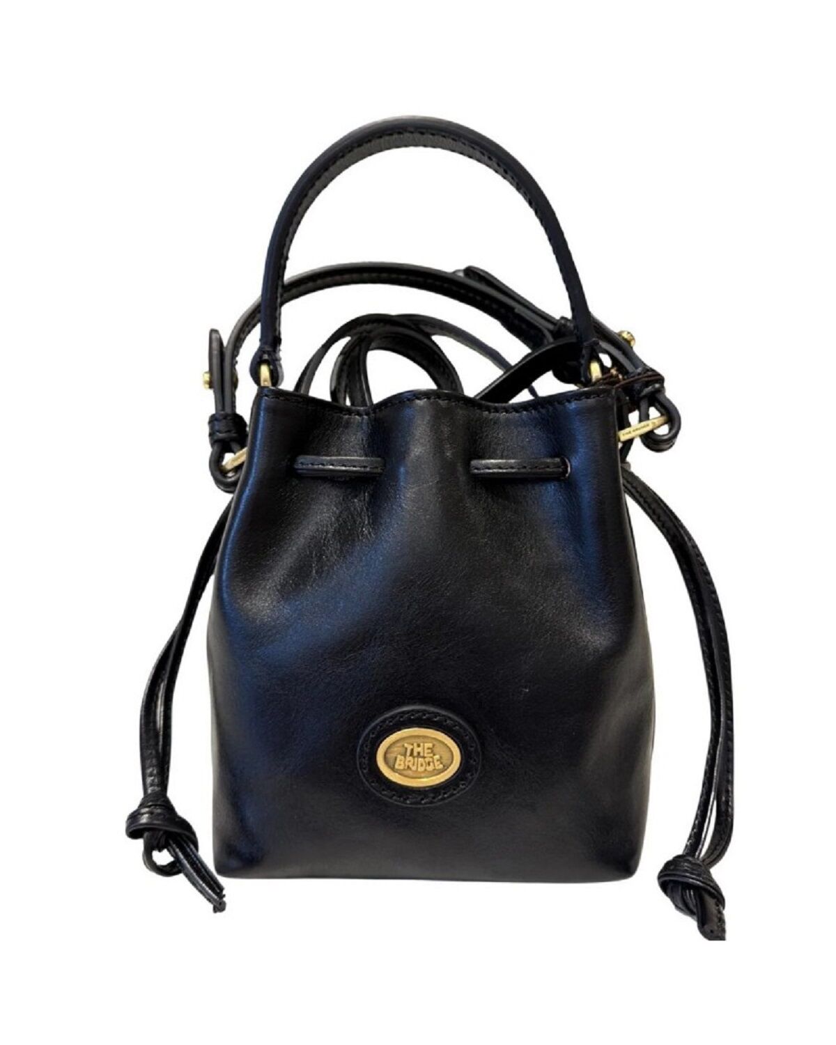 The Bridge Mini-Leder-Beuteltasche mit Schulterriemen