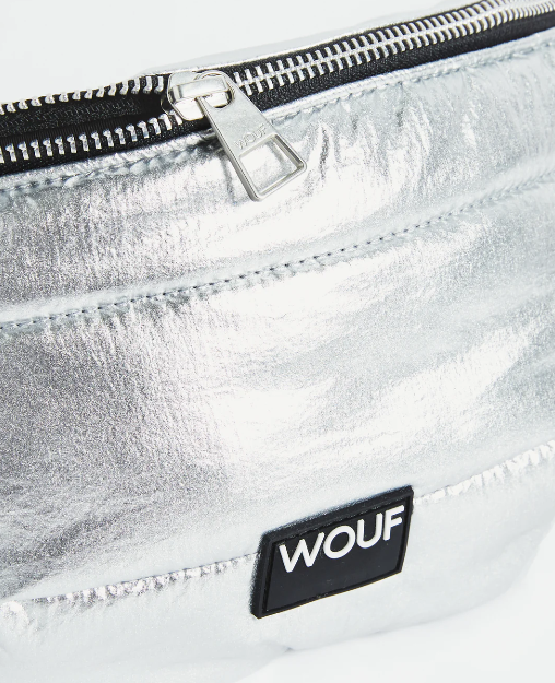 Wouf Quilted Collection Waist Bag Glossy Silver Wouf Quilted Collection Waist Bag Glossy Silver