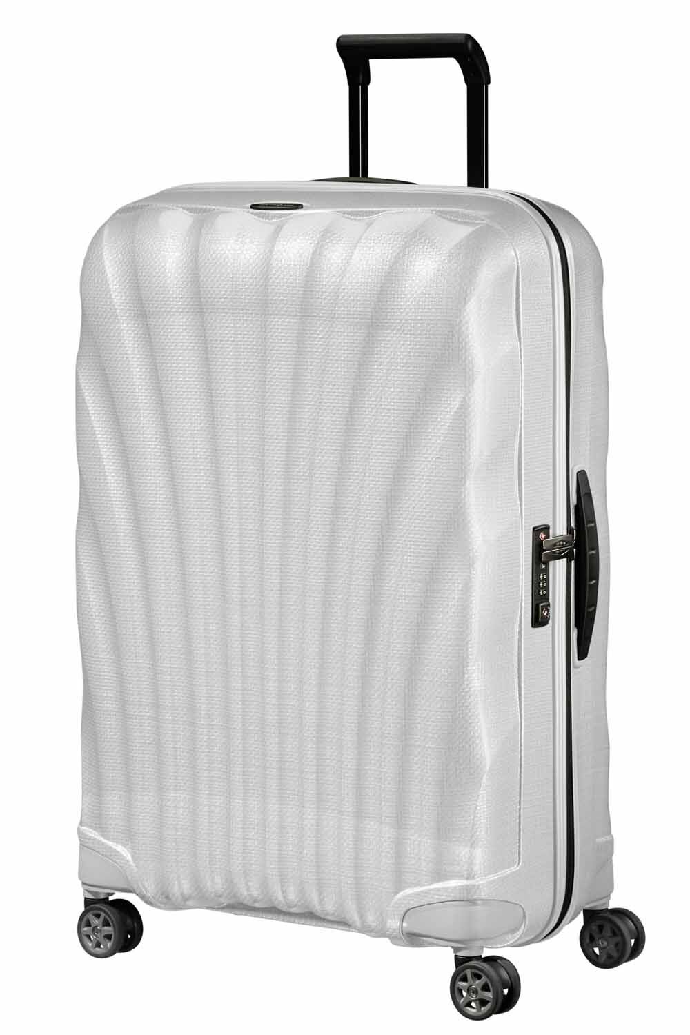 Samsonite C-Lite Trolley mit 4 Rollen 75cm + GRATIS HOTELGUTSCHEIN Off White
