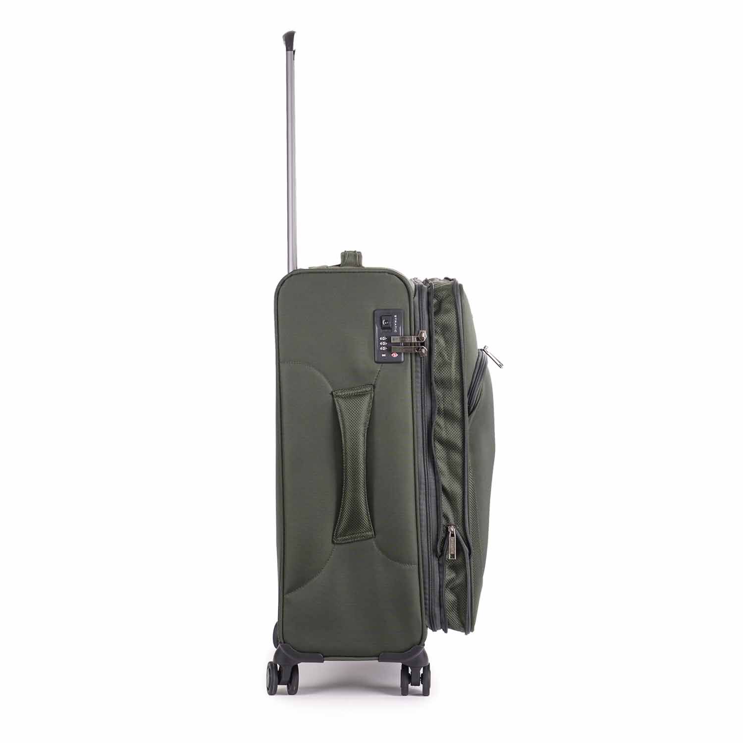Stratic MIX Koffer M 4-Rollen, erweiterbar dark green