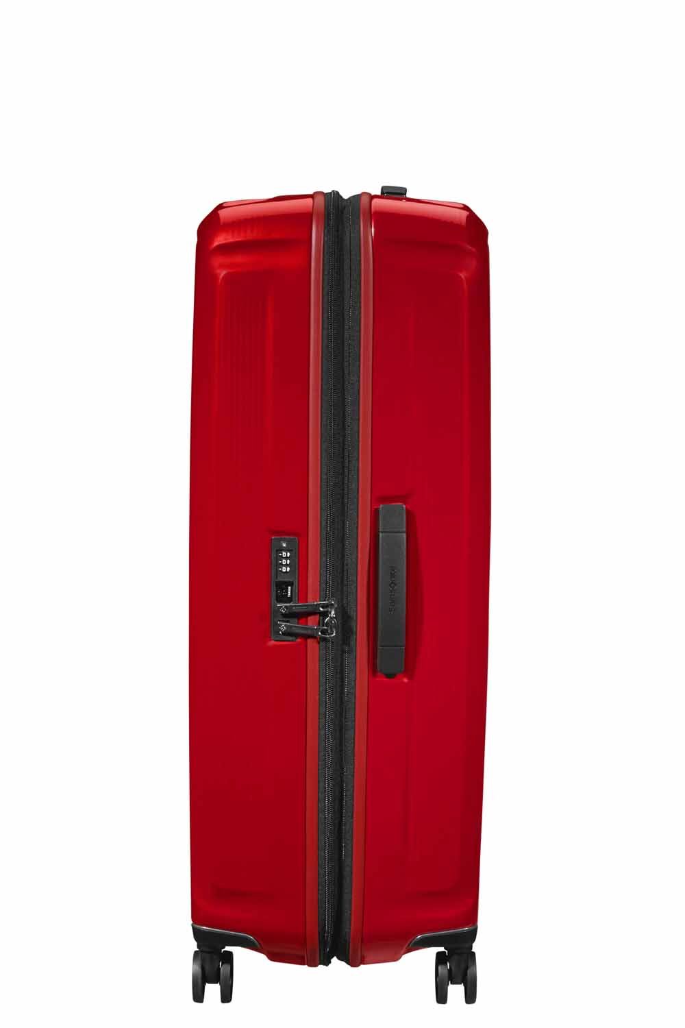 Samsonite Nuon Season Trolley mit 4 Rollen erweiterbar 81cm + GRATIS HOTELGUTSCHEIN Metallic Red