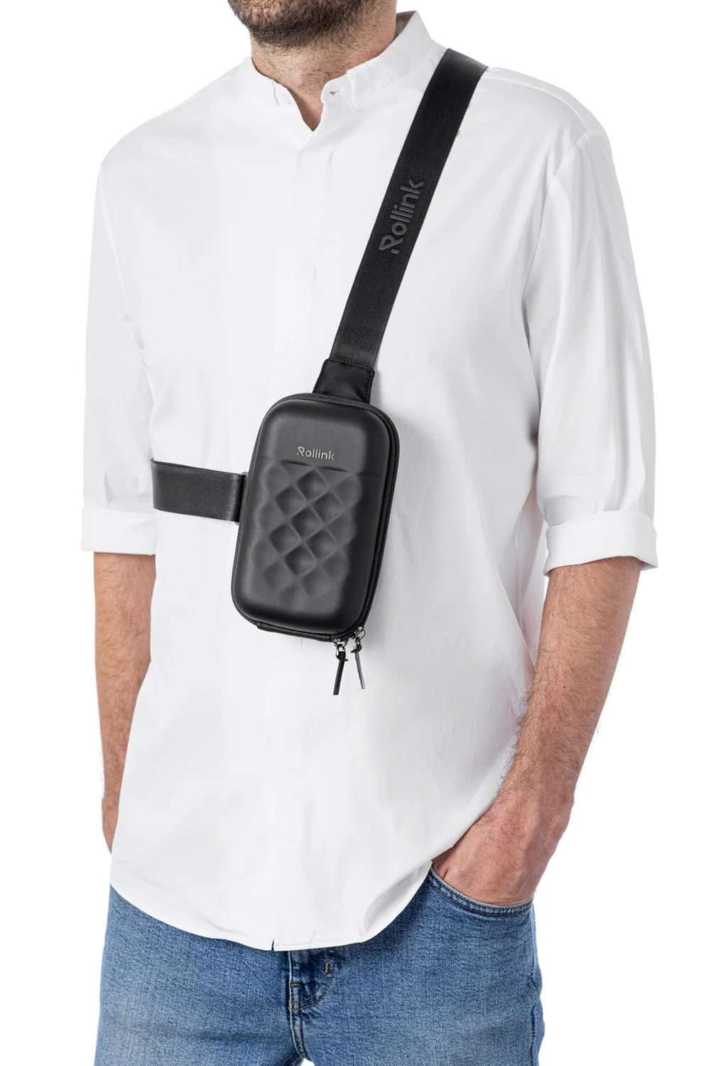 Rollink Slingbag Go Mini Bag (upright) Charcoal Rollink Slingbag Go Mini Bag (upright) Charcoal