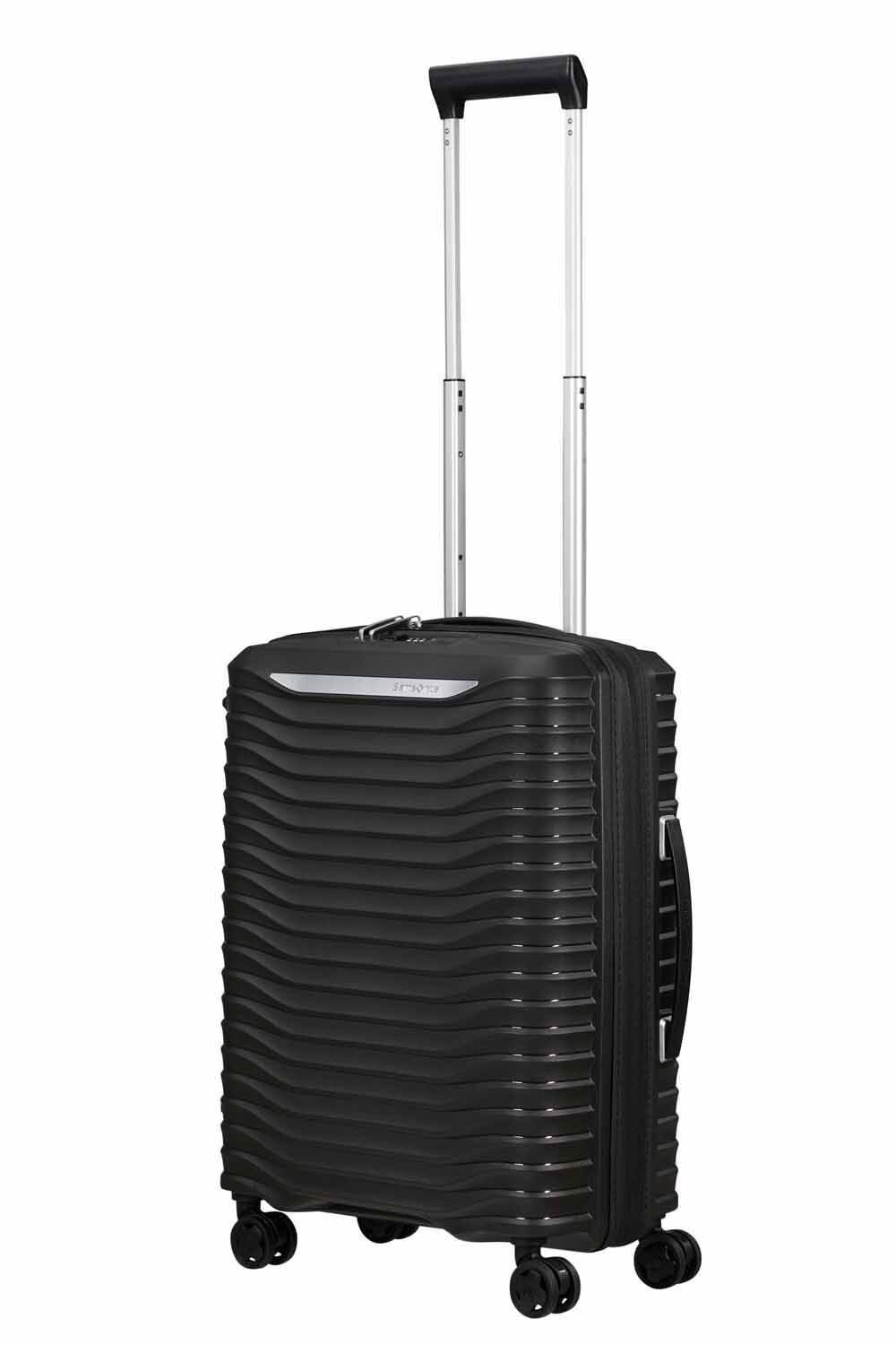 Samsonite Upscape Trolley mit 4 Rollen erweiterbar 55cm + GRATIS HOTELGUTSCHEIN Schwarz