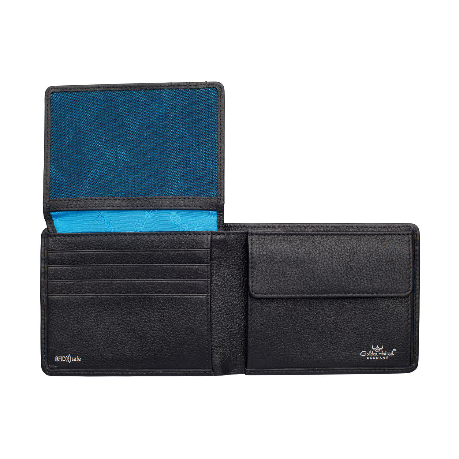 Golden Head Capri Scheintasche RFID Protect schwarz