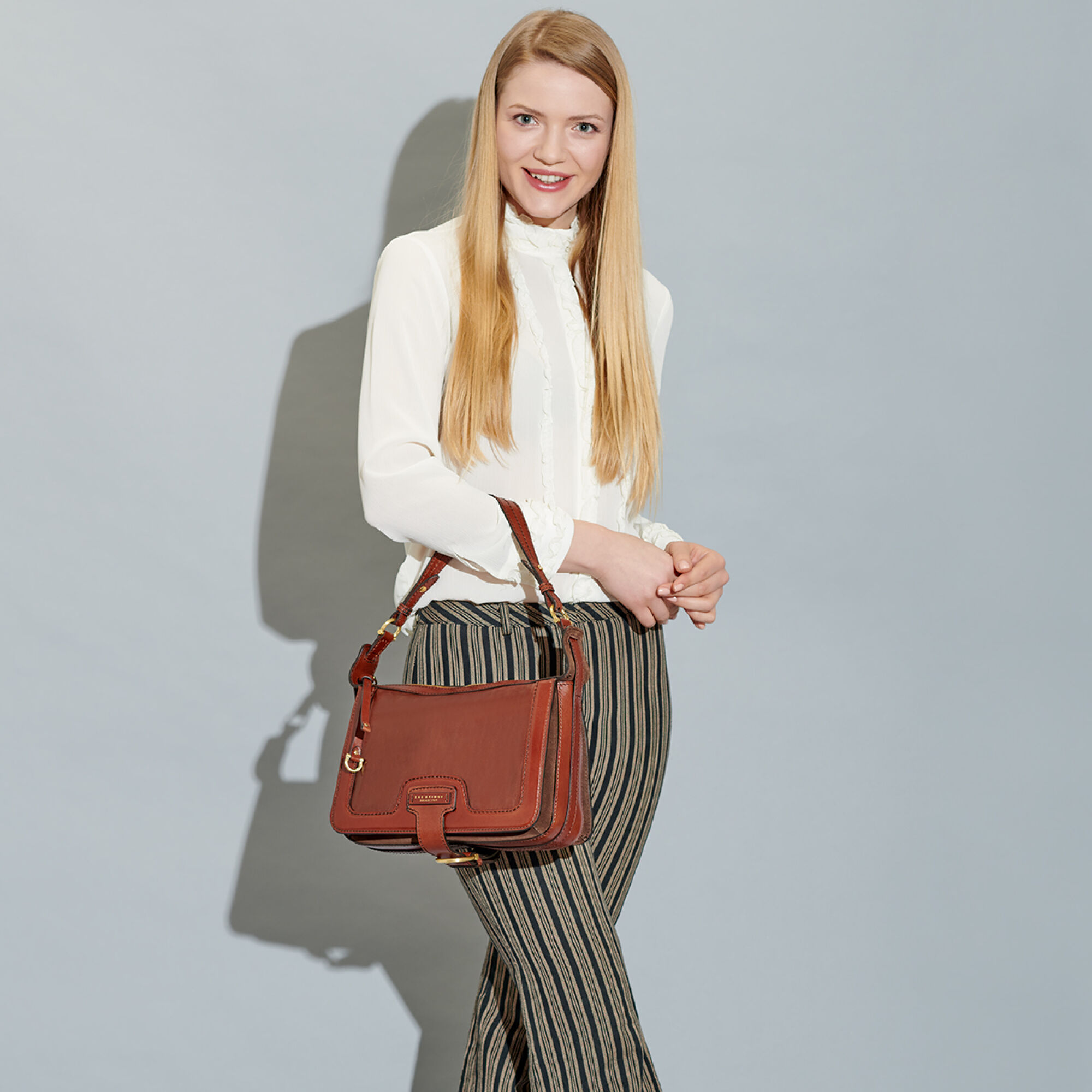 The Bridge Giglio Schultertasche Schwarz/Gold