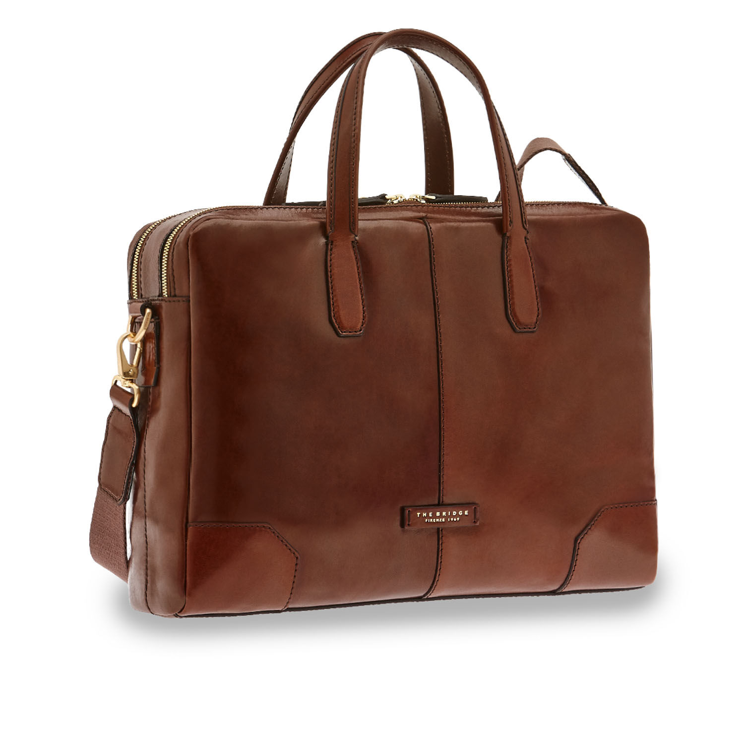 The Bridge Vespucci Business Aktentasche 40cm -06363001 Braun/Gold