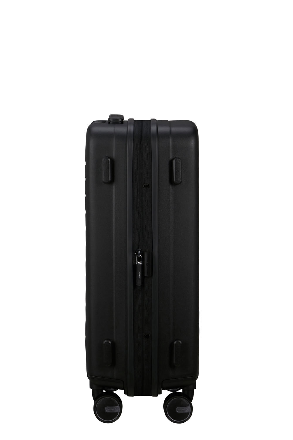 Samsonite Restackd Trolley mit 4 Rollen erweiterbar 55cm + GRATIS HOTELGUTSCHEIN Schwarz