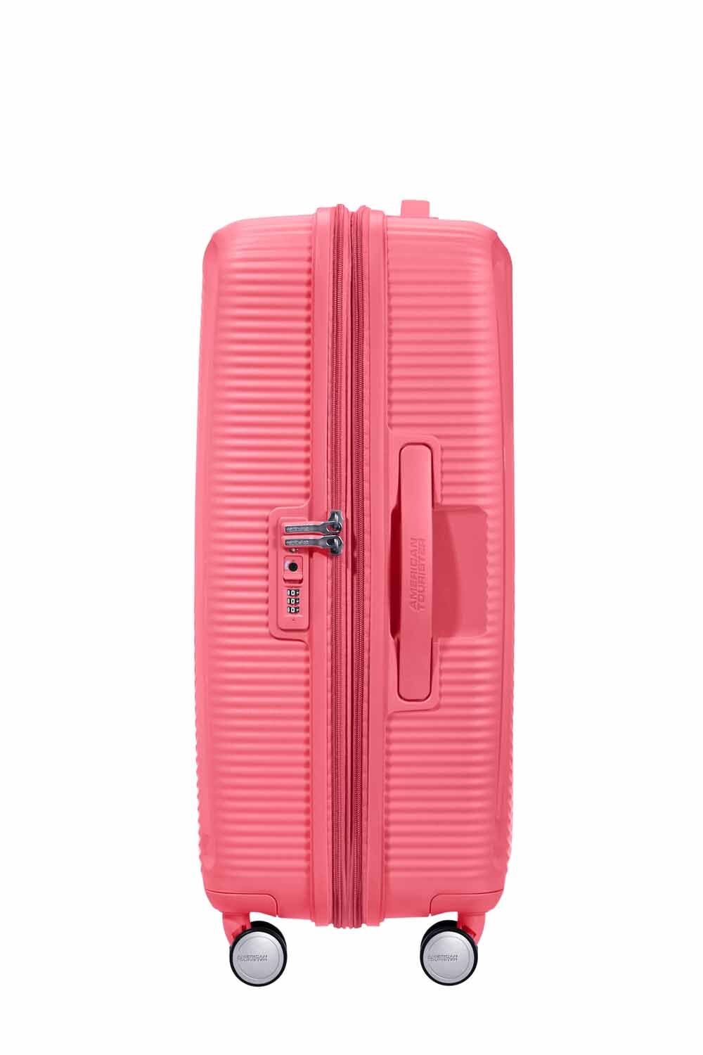 American Tourister Soundbox Trolley M 4R 67cm, erweiterbar Sun Kissed Coral