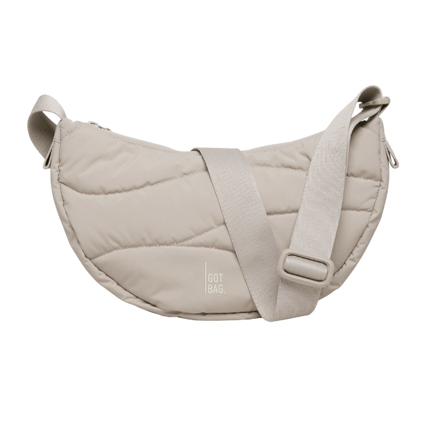 GOT BAG Wavy Puffer Moon Bag Small