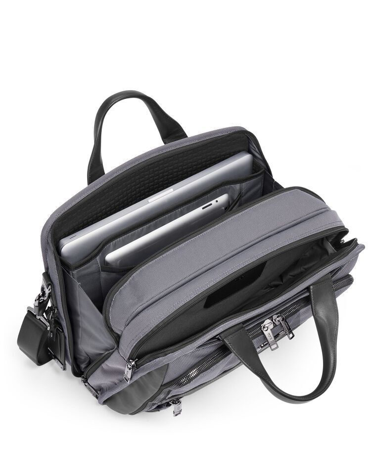 Tumi Alpha X Organizer Brief + GRATIS HOTELGUTSCHEIN Meteor Grey