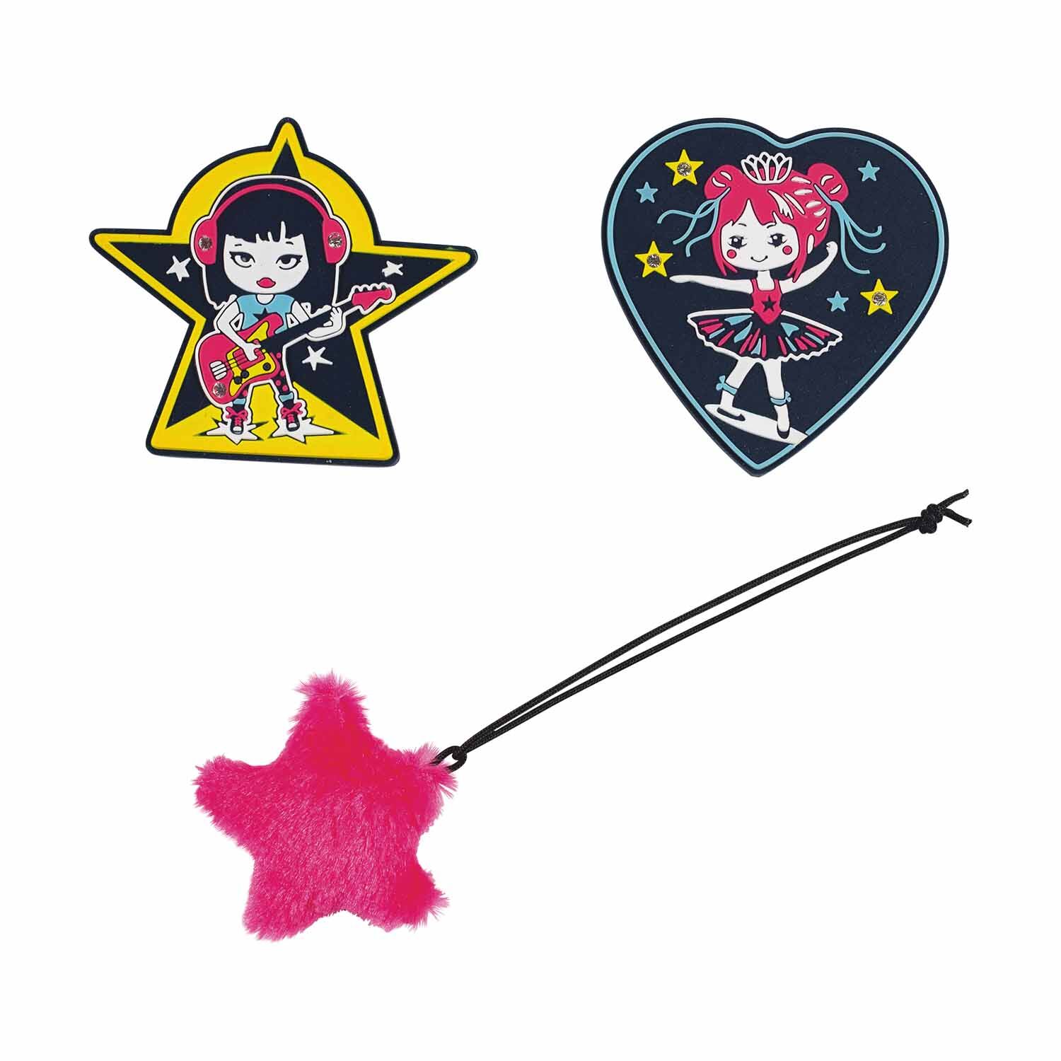 DerDieDas ErgoFlex MAX "Superflash" Schulrucksack-Set 5-teilig mit Sportbeutel Neon Star