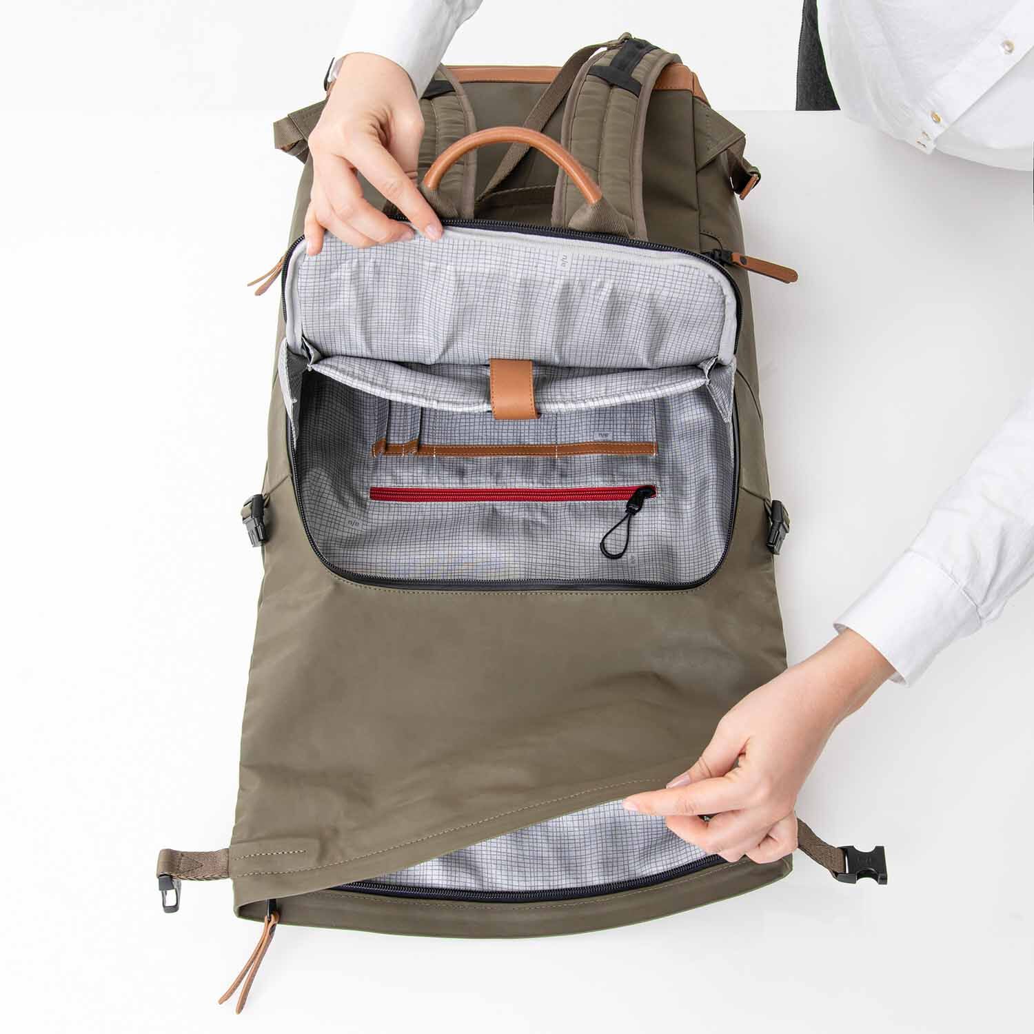 aunts & uncles Japan Matsuyama Rolltop Rucksack mit 16" Notebookfach fallen rock