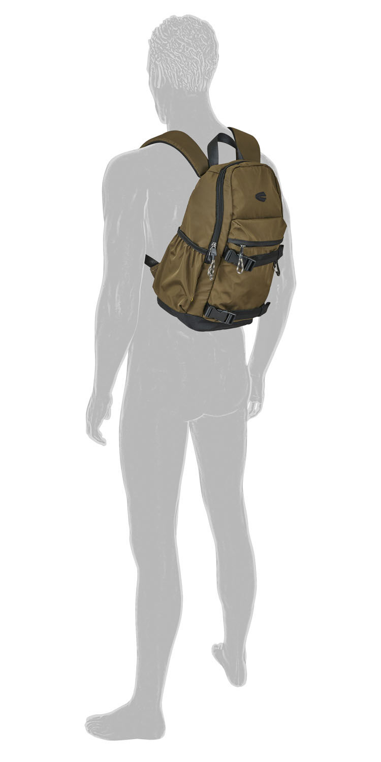Camel Active Terra Backpack M aus recyceltem Nylon 4223 Khaki