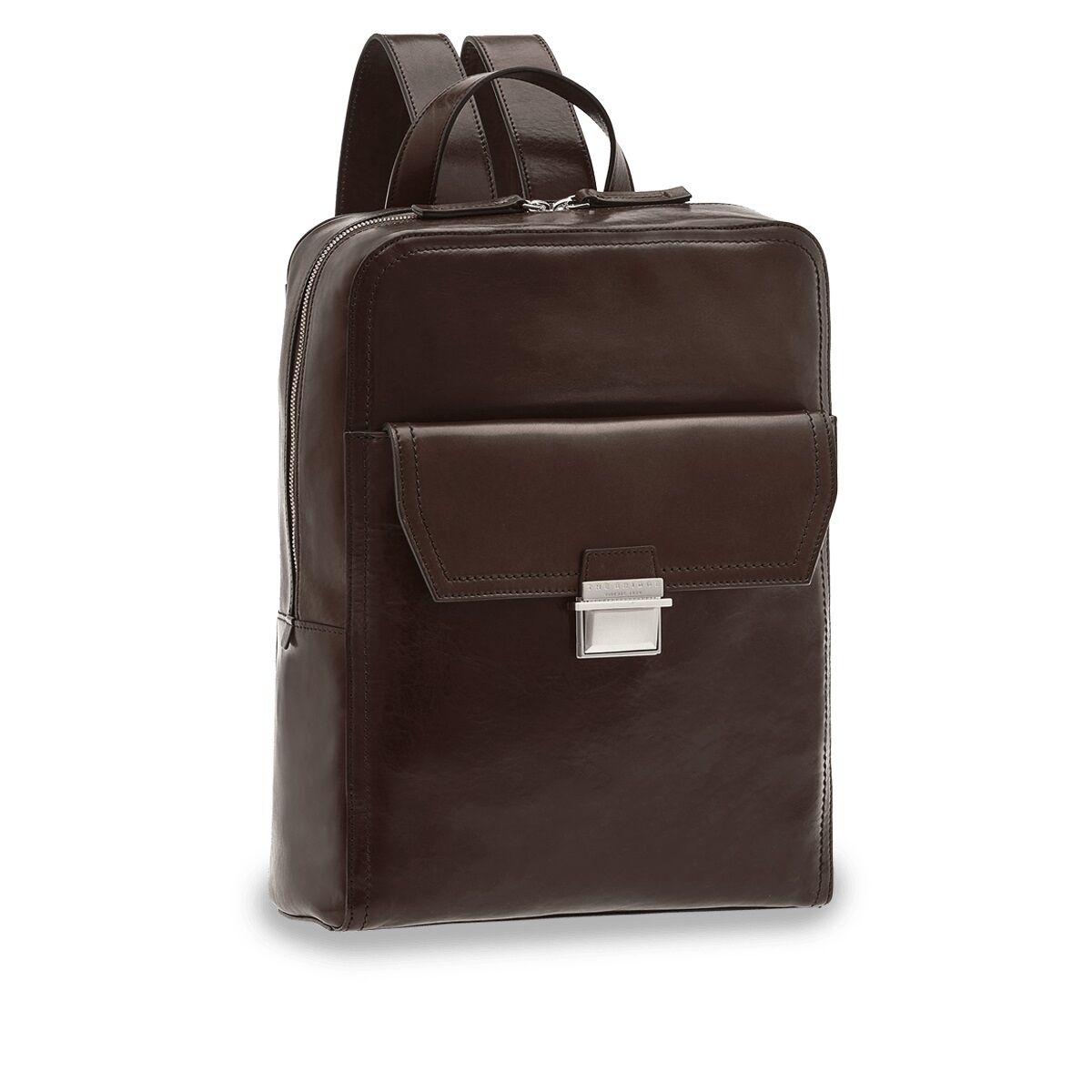 The Bridge Dante Leder-Rucksack 42cm Castagna/Nickel