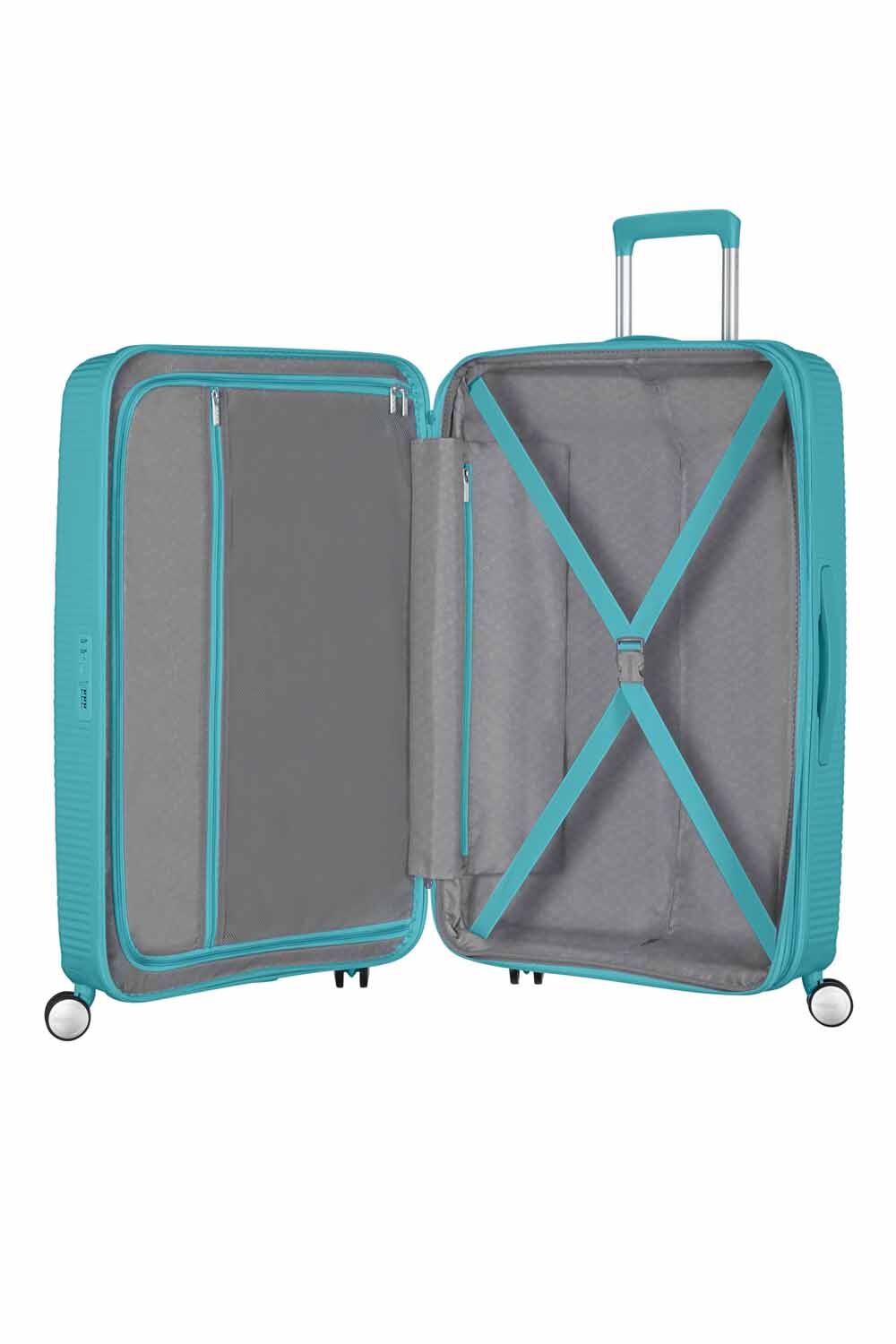 American Tourister Soundbox 4-Rollen-Trolley L 77cm, erweiterbar Turquoise Tonic
