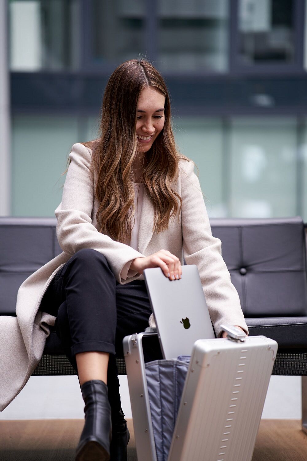 Aleon Business Vertical Business Koffer 16" Platinum/silber Aleon Business Vertical Business Koffer 16" Platinum/silber