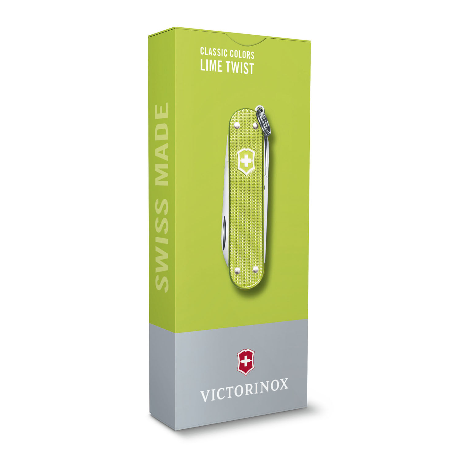 Victorinox Classic SD Alox Colors, 58 mm, kleines Taschenmesser Lime Twist